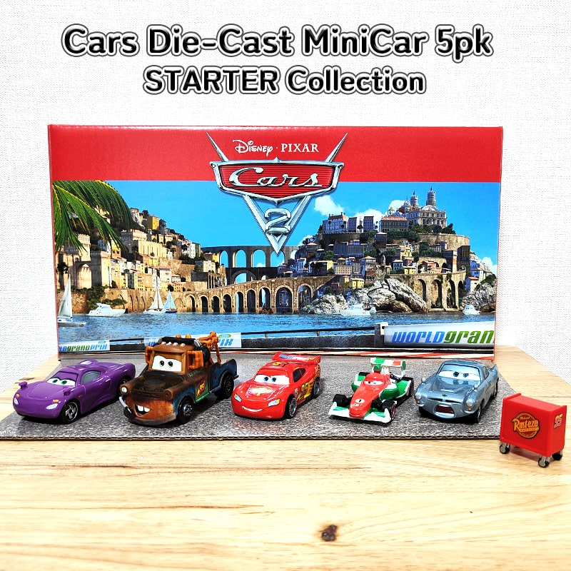 カーズ CARS ミニカー スターターコレクション フィギュア 5個セット 車 おもちゃ キャラクター 正規ライセンス品 メタルダイキャスト かわいい 映画 アニメ ディズニー ピクサー アメリカン