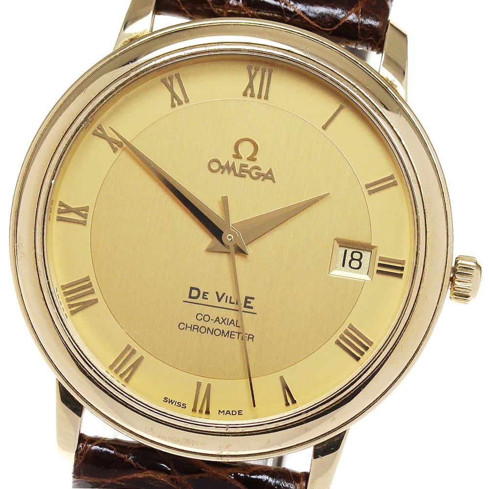 オメガ OMEGA 4617.11.02 デビル プレステージ K18YG 自動巻き メンズ 保証書付き_866080【中古】