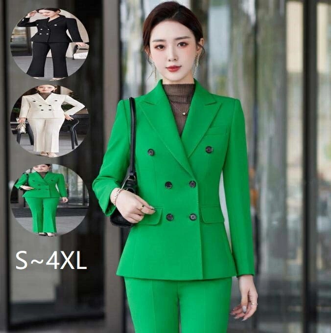 ズボン スーツセット 女性スーツ レディーススーツ フォーマルスーツ カジュアルスーツ ジャケット+パンツ エレガント 韓国風 2点セット 立体 セレモニースーツ 上下セット パーティー スーツ ママ