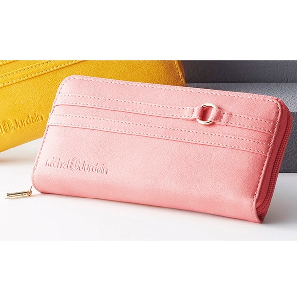 ミッシェル ジョルダン ラウンド長財布 ピンク MJS-9005P