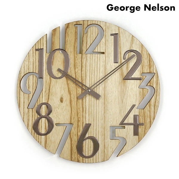ジョージ ネルソン 掛時計 George Nelson GN215NT ウォール クロック プラタナ
