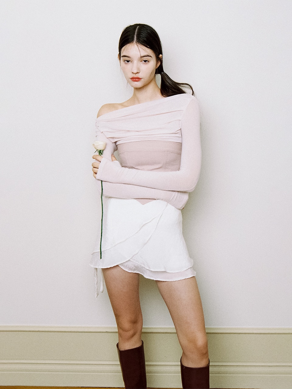 【NOT YOUR ROSE】 IVY TOP : PINK