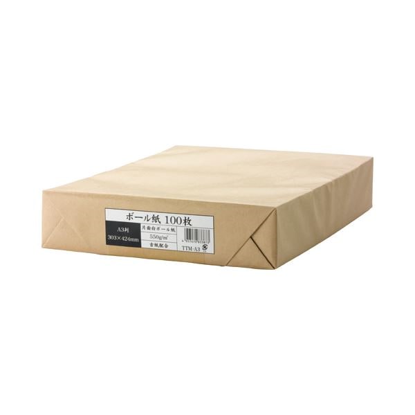 （まとめ）今村紙工 ボール紙 A3 業務用パック TTM-A3 1パック（100枚） [x5セット]