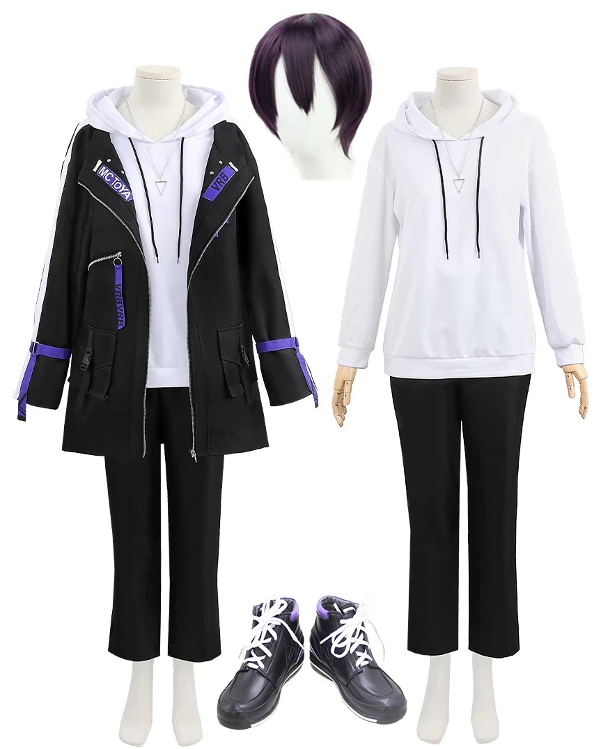 最安値挑戦 ハロウィン 変装 セット ウィッグ コスプレ衣装 とうや けんもち 剣持刀也 Vtuber バーチャルYouTuber