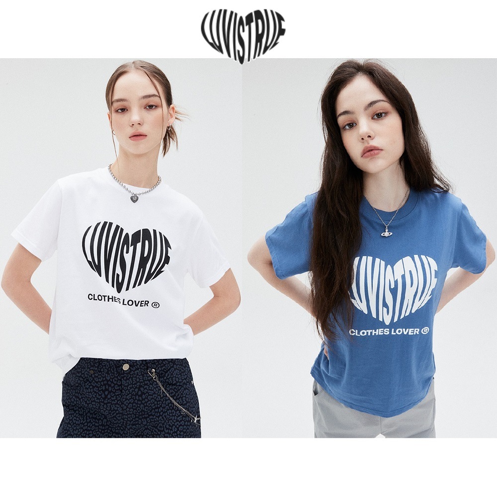 SU HEART LOGO TEE 2色 新商品 韓国人気 韓国ファッション ストリートファッション 女性服 夏ファッション