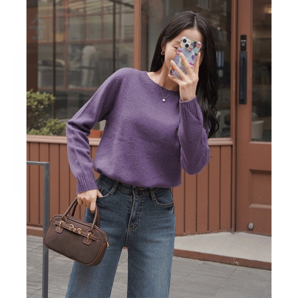 クリック＆ファニー [98％ウール] メッティラウンドニット