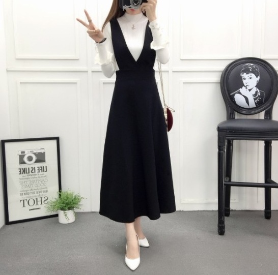 ワンピース Aライン ポケット きれいめ シンプル カジュアル おしゃれ お洒落 レトロ こなれ感 ラフ クール シック ラグジュアリー 抜け感 ベーシック 無地 春 秋 二次会 20代 30代 6,540円