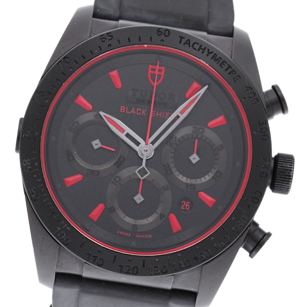 チュードル TUDOR 42000C ファストライダー ブラックシールド クロノグラフ 自動巻き メンズ _842520【中古】