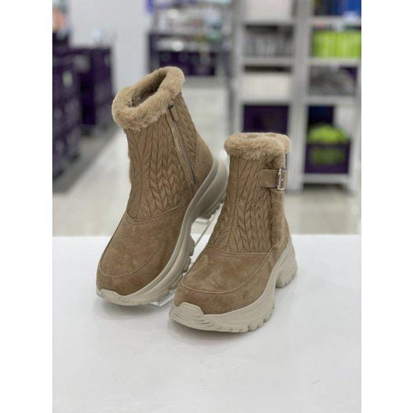軽量クッション起毛パッド入り防寒女性用ブーツ 2XWA73XE_GN