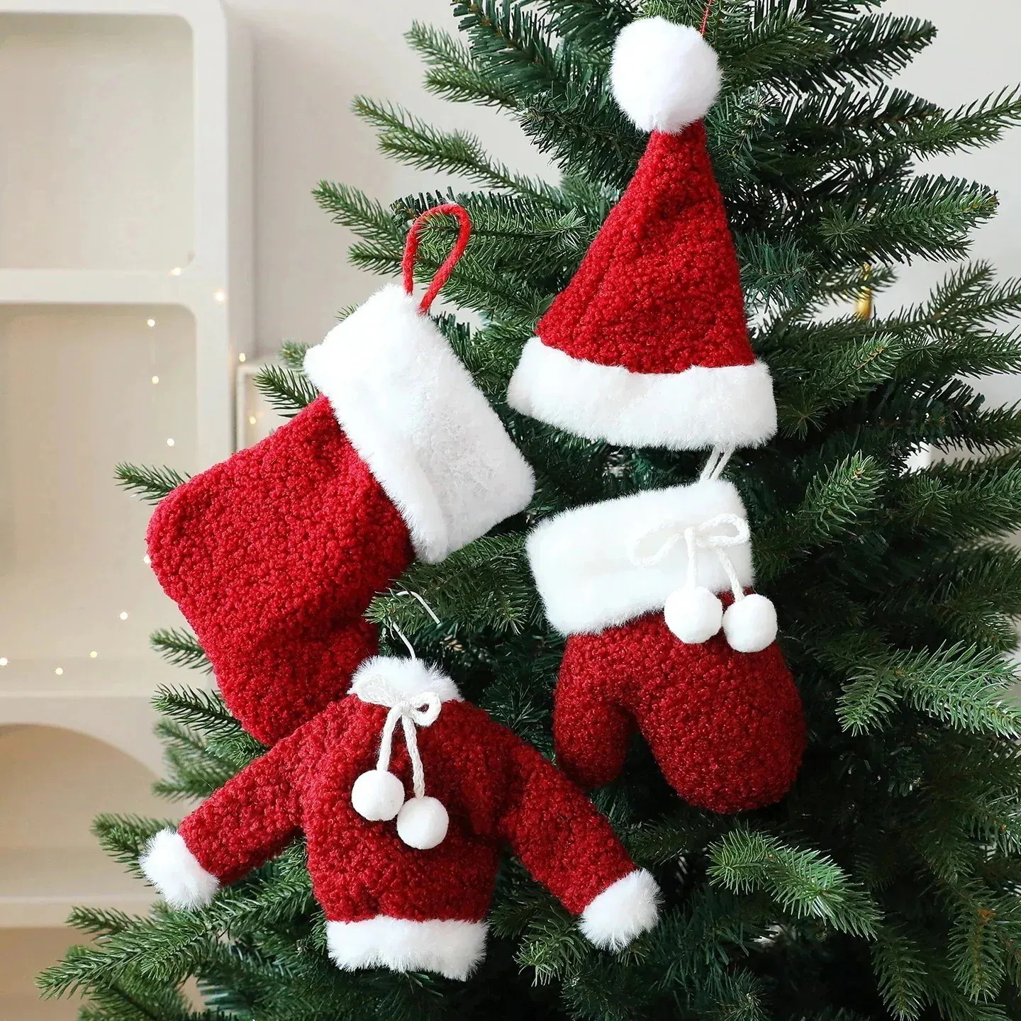 25大人気急速出荷無料 クリスマス 飾り 25クリスマス靴下帽子 ツリーオーナメント