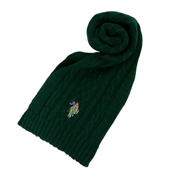 ユーエスポロ アッスン U.S.POLO ASSN マフラー 447312-GREEN レディース メンズ グリーン マフラー