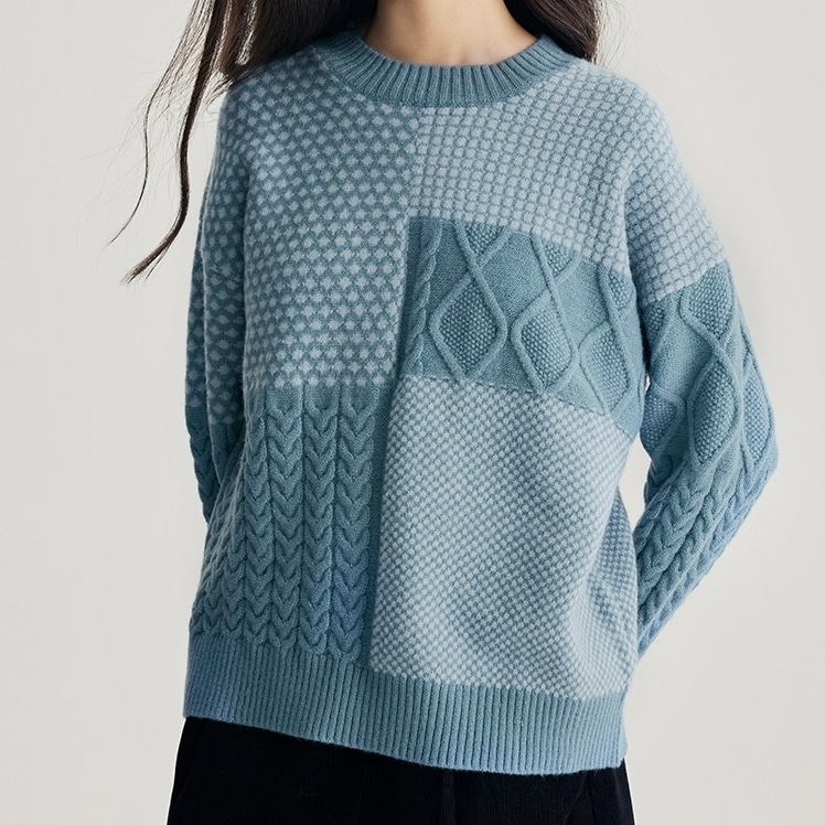 トップス セーター 長袖 クルーネック プルオーバー ミディアム丈 アシンメトリー かわいい 大人可愛い きれいめ シンプル 上品 おしゃれ かっこいい カジュアル こなれ感 個性的 ラフ ルーズ