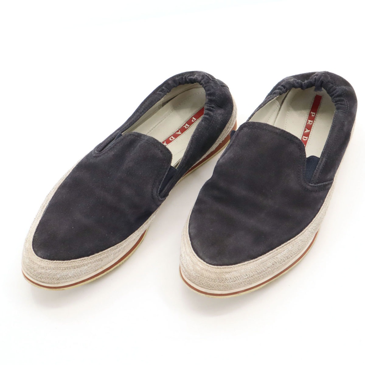 PRADA SPORT プラダ スポーツ スエードレザー スリッポン 8.5