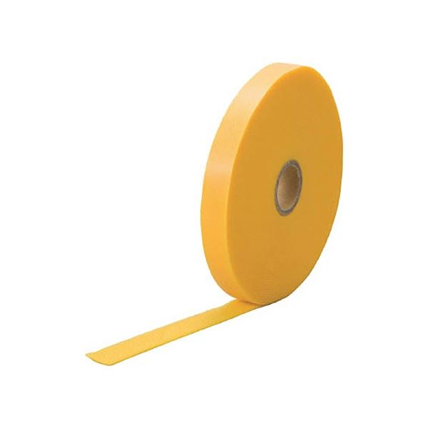 （まとめ）マジックケーブルロールタイ 幅15mmx長さ10m 黄 TRMGTP-15Y 1巻[x5]