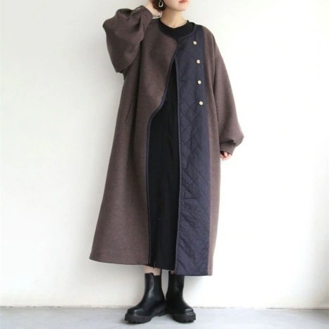 【人気品！】【急速出荷】品中綿コート大きいサイズ保温アウターレディース綿ブルゾントップスジャケット体型カバー韓国ファッションメガ割