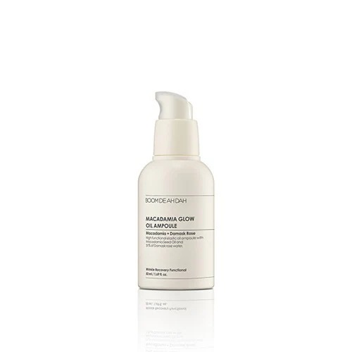 BOOM DE AH DAH マカデミア グローオイル 弾力アンプル 50ml ＃マカダミアシードオイル＃ダマスクバラの花水51%配合