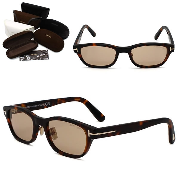 サングラス FT1352-D/S 52E 52 TF1352 サングラス EYEWEAR アジアンフィット ハバナ ライトブラウン ユニセックス