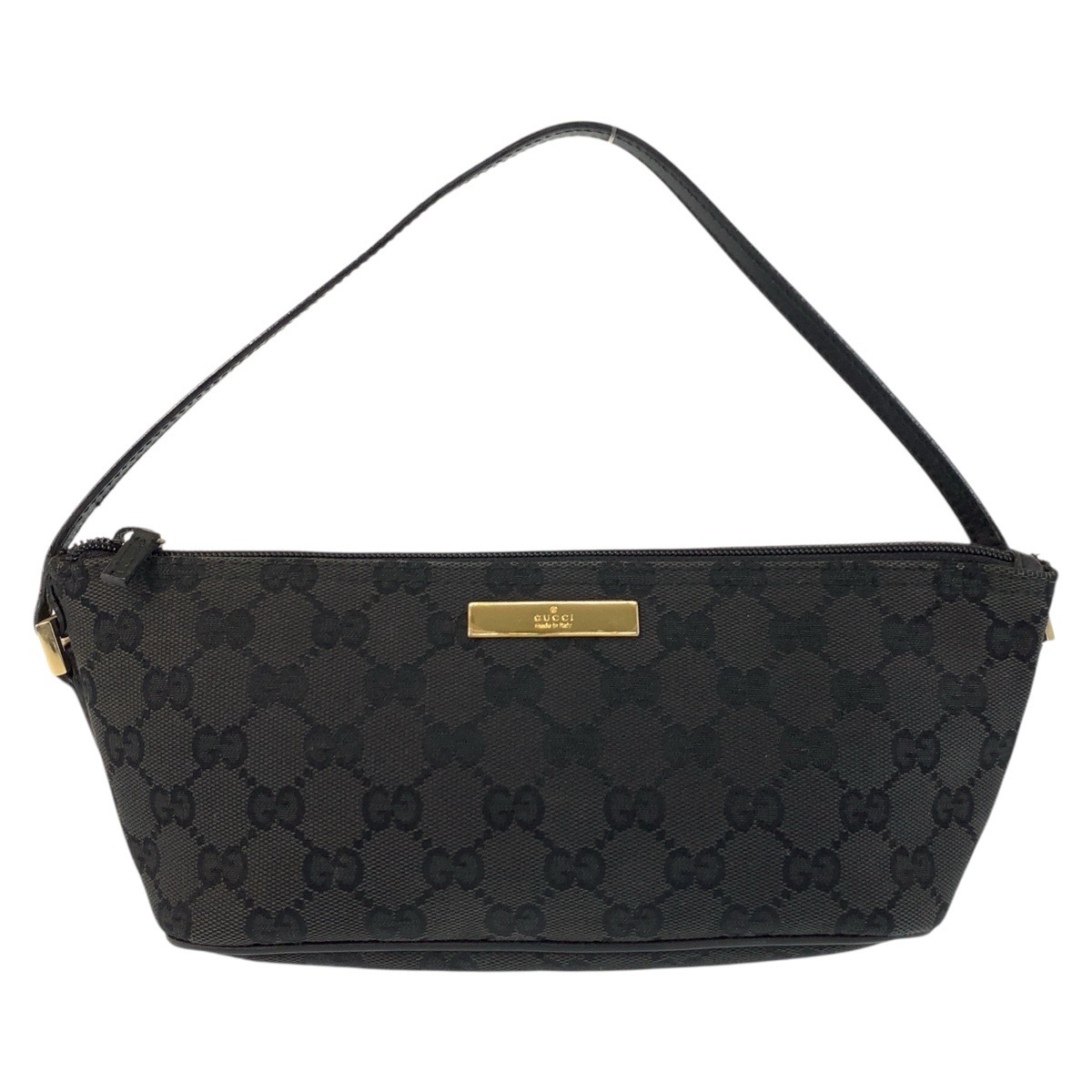 美品 ブラック 黒 ゴールド金具 GGキャンバス/レザー 039 1103 ハンドバッグ アクセサリーポーチ レディース 502630 19,710円