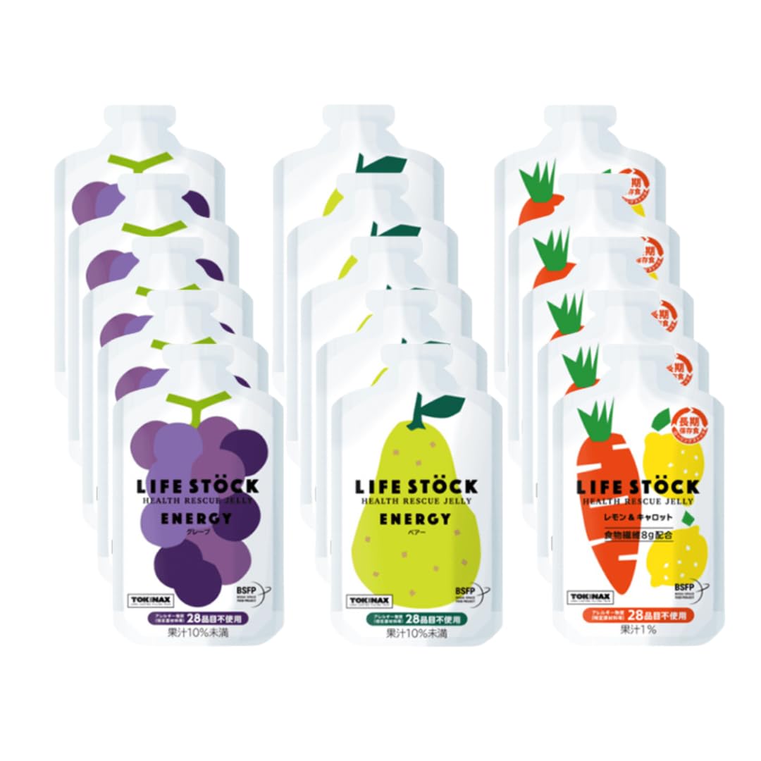 非常食 ライフストック ゼリー LIFESTOCK【3種 ファミリーパック】