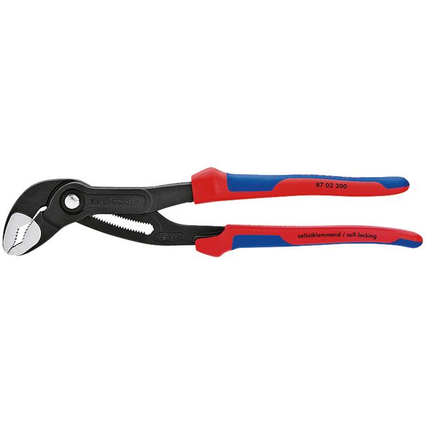 KNIPEX クニペックス コブラ ウォーターポンププライヤー コンフォート サイズ84x19x300mm パック入 8702-300SB 工具 ツール