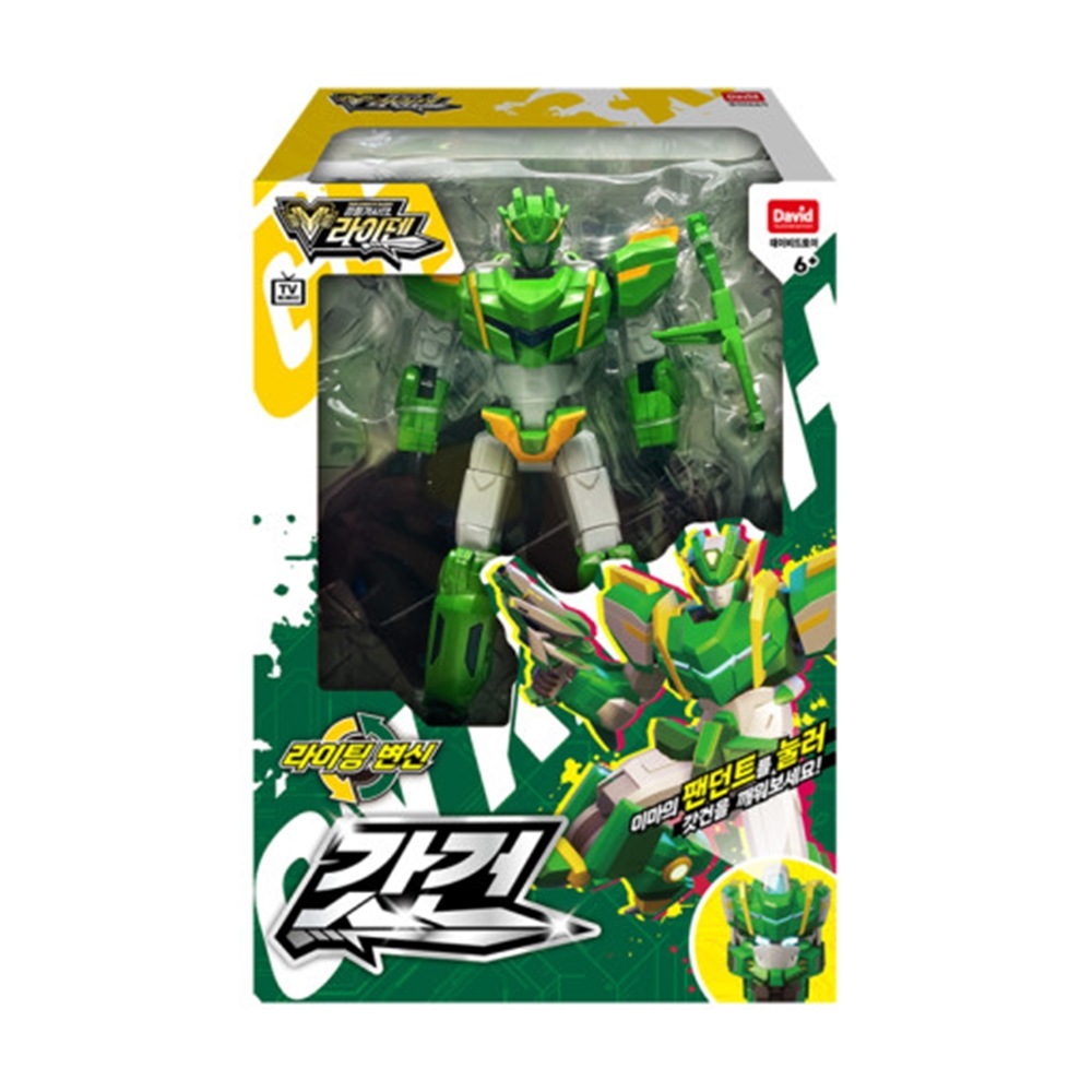 鋼鉄騎士団 ライデン ゴッドガン (GOD-GUN)ライ ティング変身ロボット 韓国ロボット アクションフィギュア 韓国アニメおもちゃ 2024