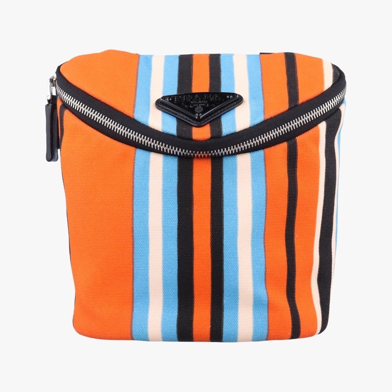 トライアングルロゴ ストライプマルチカラーキャンバス2VH147中古