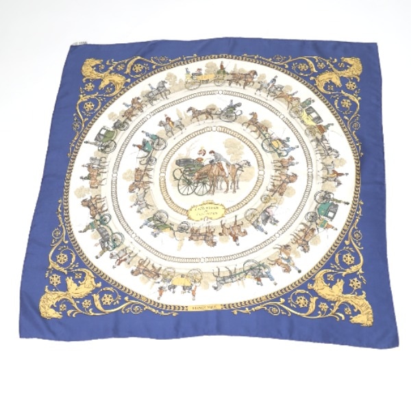 カレ90 カレ90 La PROMENADE DE LONGCHAMPS ブルー