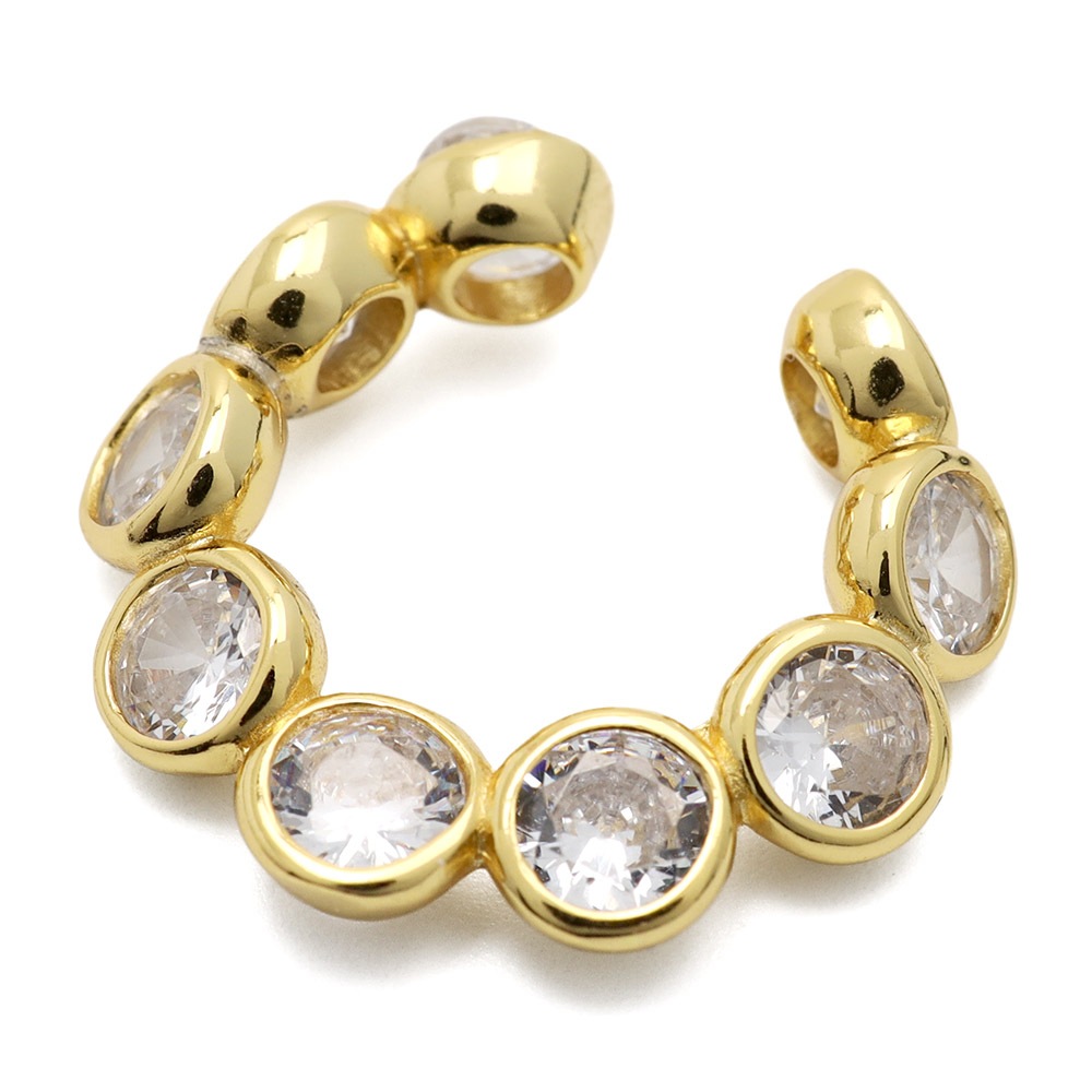 925 イヤーカフ CZ 大粒 ひねり [cec075]