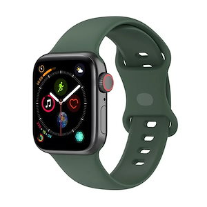 Apple Watch用ソフトストラップ,ラバーブレスレット,iwatchシリーズ6,5,4,3,se,7,44mm, 40mm, 38mm 42mm
