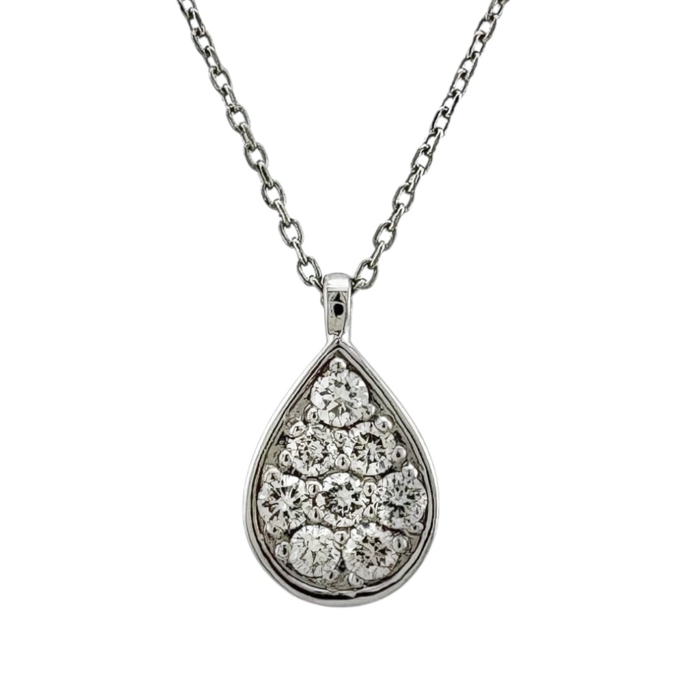 ネックレス Pt850プラチナ ダイヤモンド 中古 美品