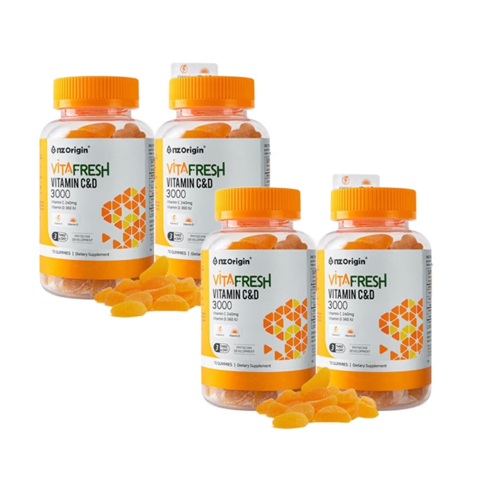 エンジェットオリジンビタフレッシュビタミンC&D 3000 70錠4個