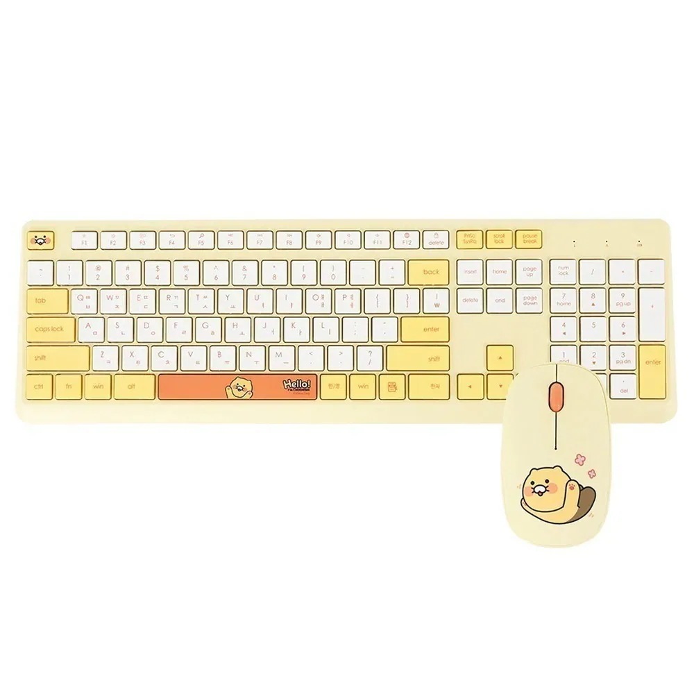 ワイヤレスキーボード + マウスセット(チュンシク）
