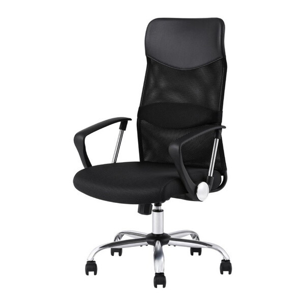 OFC-MBHR-ブラック メッシュバックチェアハイバック メーカー直送