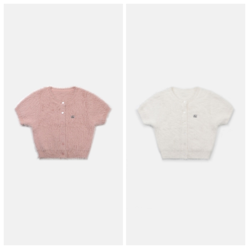 【BADBLOOD】 BS MOHAIR ROUND SHORT SLEEVE CARDIGAN : 2COLORS 16,100円