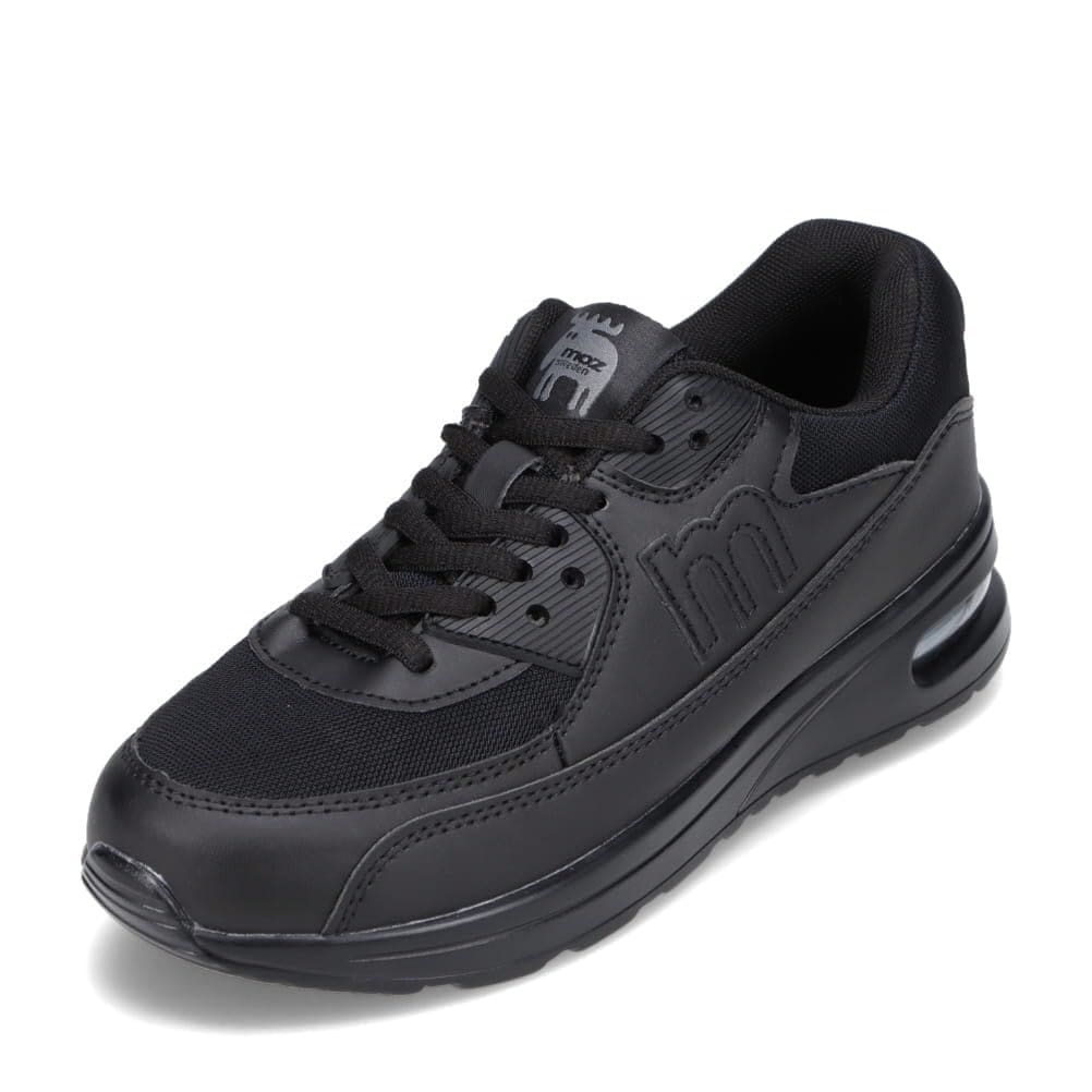 全国送料無料 [モズ スウェーデン] 厚底エアークッションスニーカー MOZ-920 レディース ブラック 24.0 cm 2E