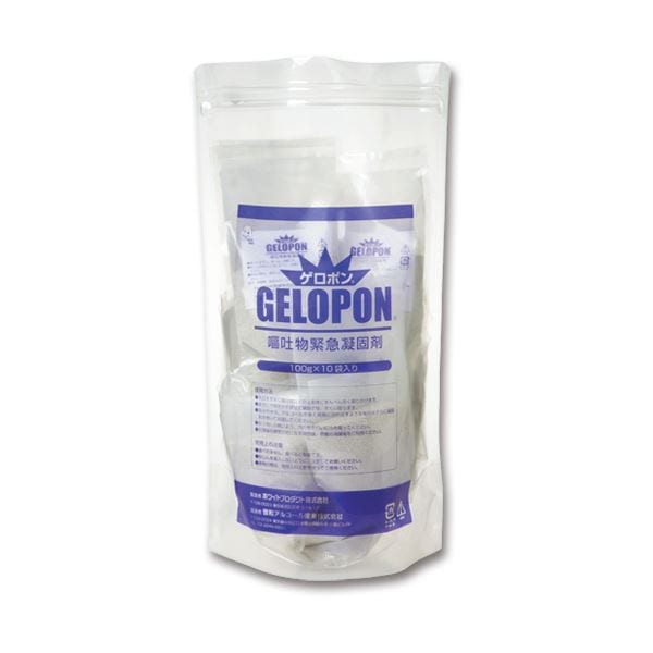 ホワイトプロダクト 嘔吐物緊急凝固剤ゲロポン 100g/包 1パック（10包）