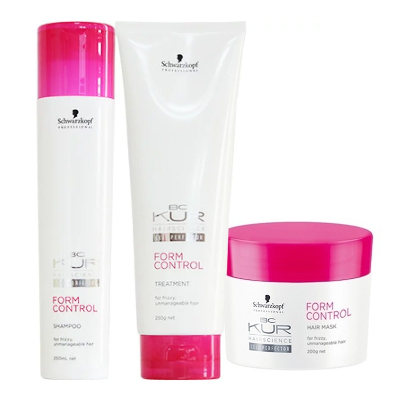 BCクア フォルムコントロール シャンプー 250mL + トリートメント 250g + ヘアマスク 200g セット お試し 3点セット くせ毛 うねり ひろがり シャンプー 美容室