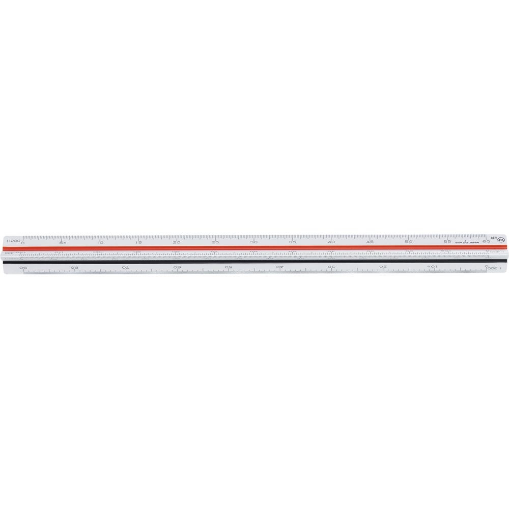 （まとめ買い）ライオン事務器 三角スケール No.541 土地家屋用 417-15 [x3]
