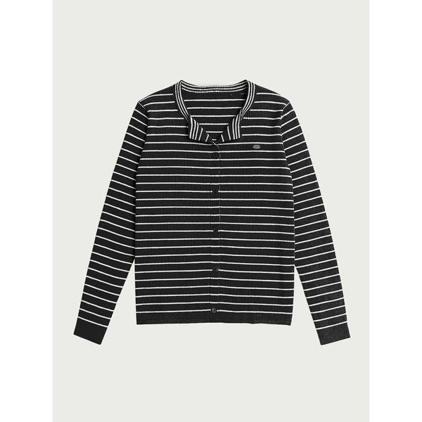 女性スリムフィット ストライプ カーディガン セットアップ 100 10540 140 822 45 _P411364038