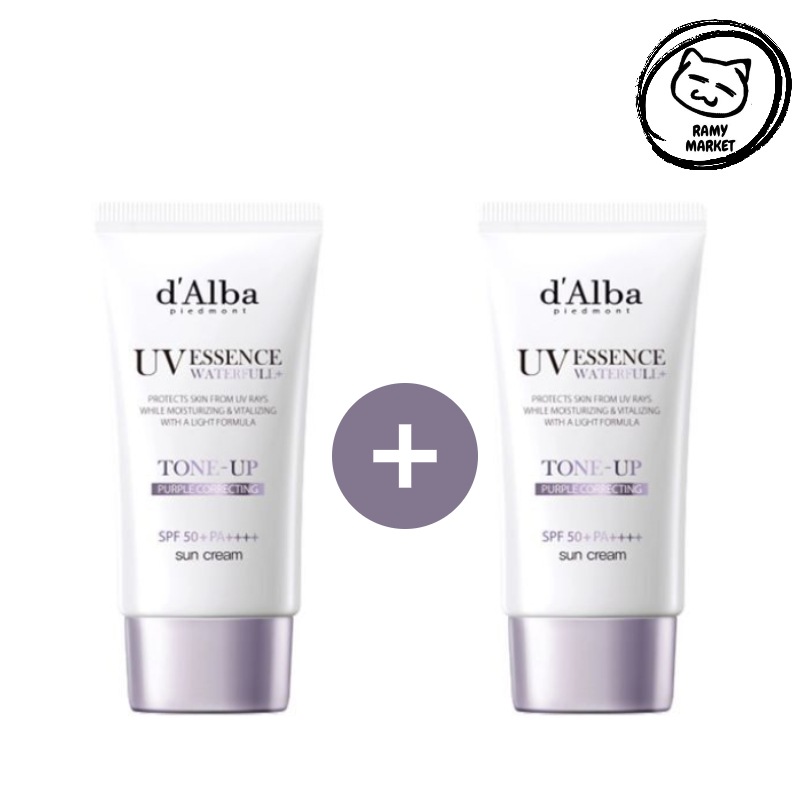 [1+1]パープルトーンアップサンクリーム 50ml/SPF50+PA++++/dAlba/WATERFULL/TONEUP/PURPLE/SUN CREAM/日焼け止め