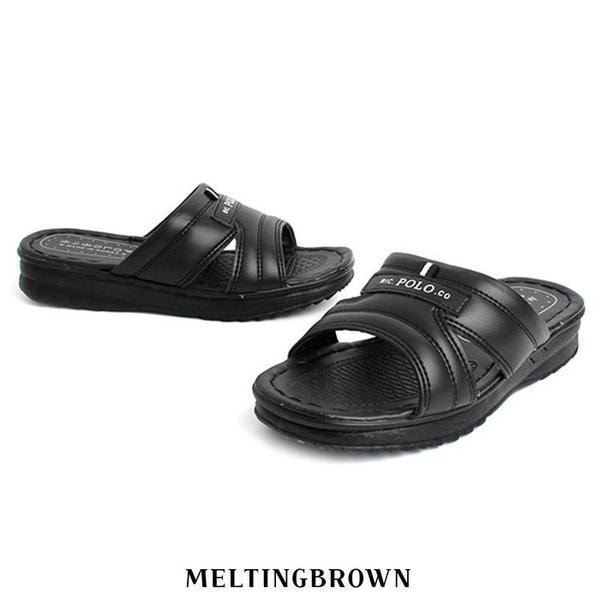 メンズ夏スリッパ 男性 レザー スリッパ LO24