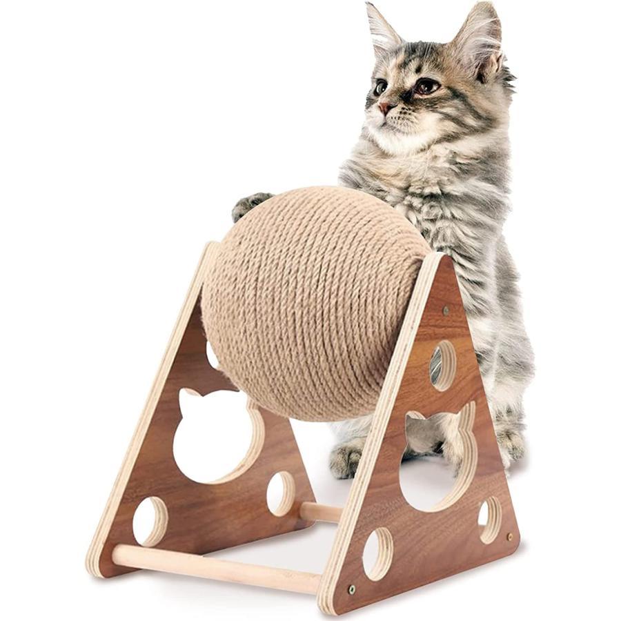 猫の爪とぎボール猫の爪とぎの回転式おもちゃさまざまなおもちゃや食べ物を入れて足をこすりながら猫を引き付けることができます