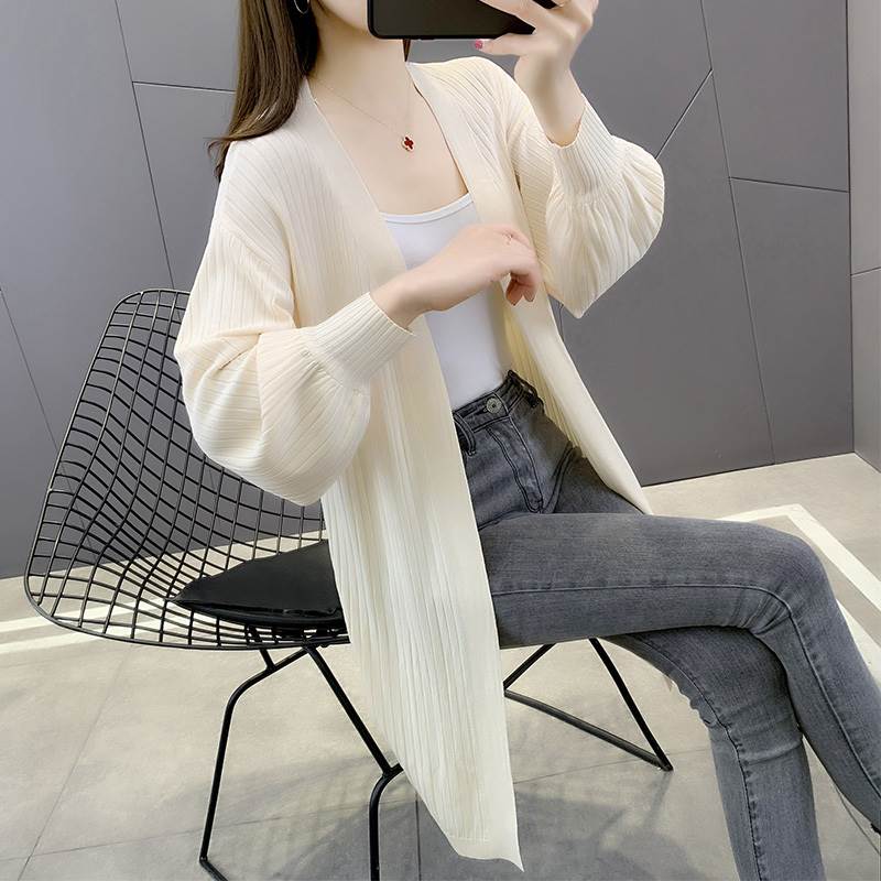 トップス アウター カーディガン ロング ロング丈 袖あり 長袖 襟なし ストレート 伸縮性 かわいい 大人可愛い きれいめ シンプル カジュアル 大人 上品 おしゃれ お洒落 大人可愛い 大人女子