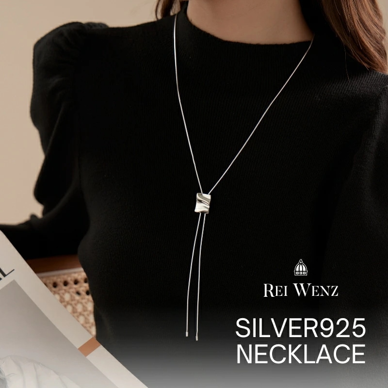 【高品質silver925】【予約商品】ネックレス ロング ラリエット シルバー925 インスタ 大人かわいい おしゃれ シンプル レディース シルバー ゴールド 重ね 大人 アレルギー