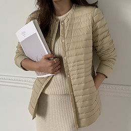 韓国ファッションNo.1 フレンツ軽量グースダウンパディング大人のトレンドコーデ着やせ効
