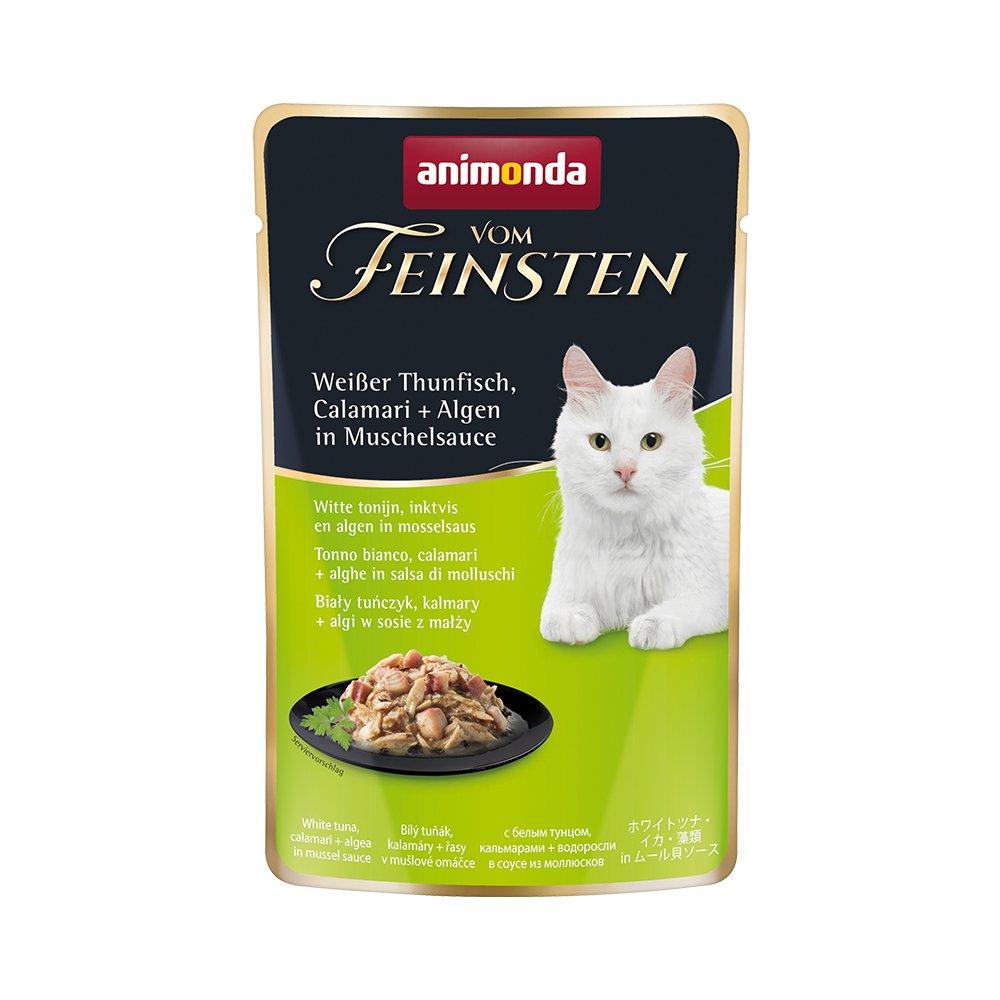 アニモンダ　キャット　フォムファインパウチ　ホワイトツナ・イカ・藻類　ｉｎ　ルーム貝ソース　５０ｇX１８袋　正規品　ＣＲＣ35―20―07―30―00