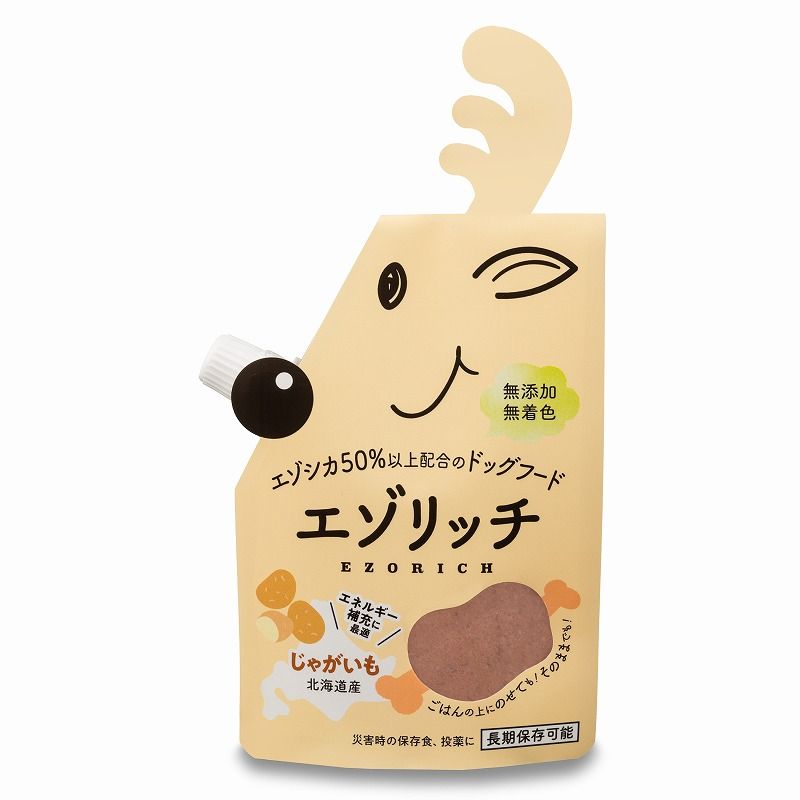 （まとめ買い）エゾリッチジャガイモ 120g 犬用フード [x4]