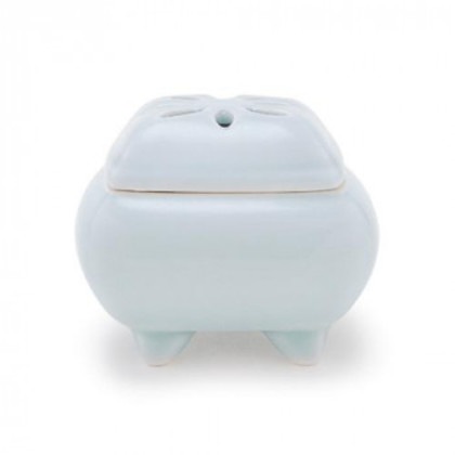 日本香堂 香炉 青磁 角 有田焼 28005