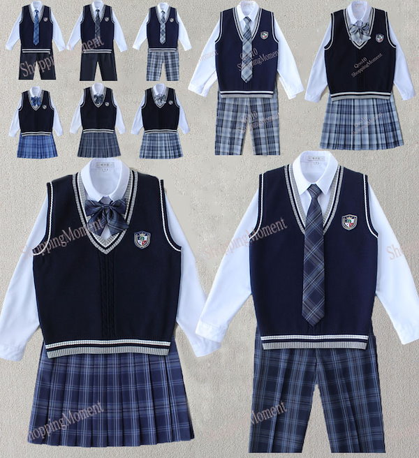 なんちゃって制服 セット jk 制服 5点セット チェック柄 女子高生スカート カップルセット 入学