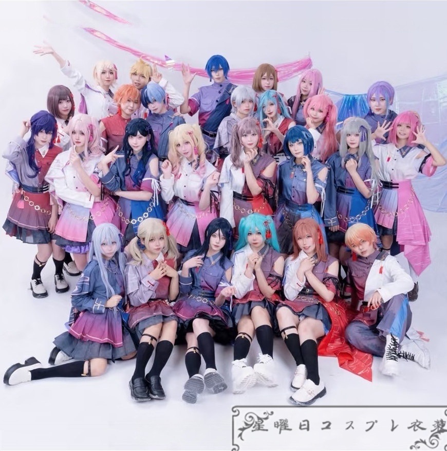 在庫品 プロセカ COLORFUL LIVE 4th Unison 白石杏 草薙寧々 朝比奈まふゆ 鳳えむ 宵崎奏 小豆沢こはね 日野森雫 望月穗波 星乃一歌 コスプレ衣装 コスチューム